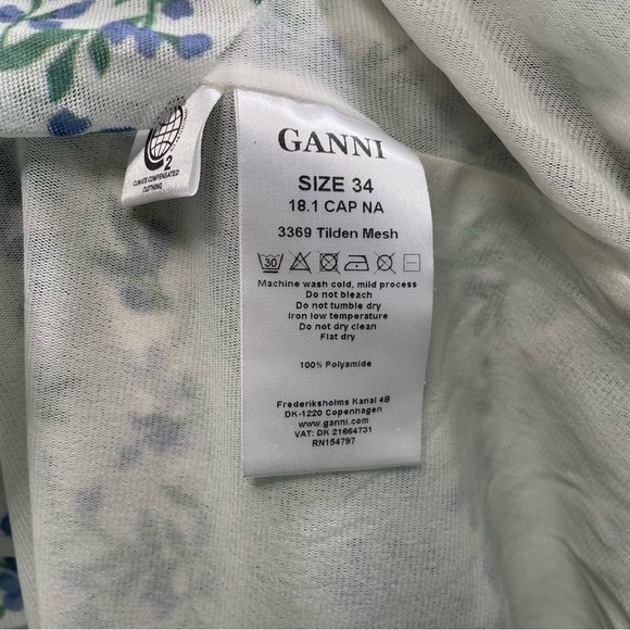 Ganni Tilden Mesh Wrap Dress - Picture 7 of 12